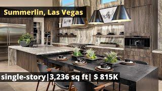 [Las Vegas-Summerlin] Mesa Ridge | One-Story | 3,236 sq ft | $815K | 라스베가스 새집투어