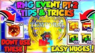 RNG EVENT PART 2 TIPS & TRICKS!! (Pet Simulator 99 Roblox)