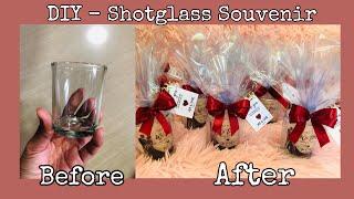 Shot Glass Souvenir Idea | DIY Shot Glass Wedding Giveaway