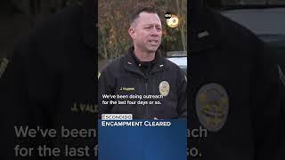 Escondido cleared out an encampment it says had become a public health concern #sandiego