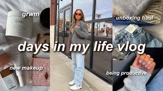 PRODUCTIVE DAYS IN MY LIFE VLOG: self care, trying new makeup, sephora haul, & getting stuff done!