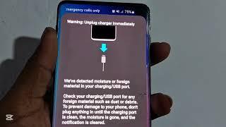 SAMSUNG S10 NOT CHARGING MOISTURE DETECTED  #s10e #not charging #samsunggalaxy