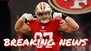 Nick Bosa Signs 5 Year $170 Million Contract Extension with the 49ers