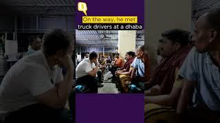 Rahul Gandhi's Truck Ride at Midnight on Delhi-Chandigarh Highway #shorts