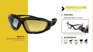 Bobster® Eyewear Renegade Product Demo Convertible Sunglass Goggle Hybrid