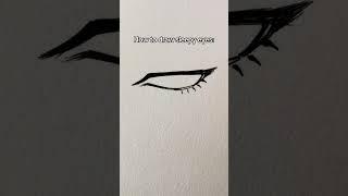 How to draw sleepy eye || Jmarron