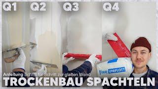 TROCKENBAU Q1-Q4 spachteln einfach erklärt (die BESTE ANLEITUNG die du anschauen kannst) ‍️