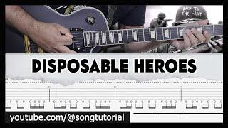 Metallica | Disposable Heroes | TAB | Guitar Cover | Lesson