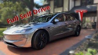 2024 Tesla Model 3 Performance Quicksilver FSD | ASS (Actually Smart Summon) & Self Parking Overview