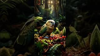 A Parrot That Walks Instead of Flying – Unreal #Kakapo #RarestBird#EndangeredSpecies #FlightlessBird