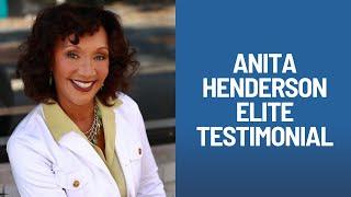 Anita Henderson Book Publishing Testimonial with Elite Online Publishing