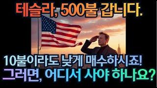 [고버니] 테슬라 500불 상승하니, 매수하면 됩니다!