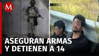 Capturan a 14 en Sinaloa tras violento enfrentamiento armado