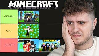 TIER LIST cu PIESE MINECRAFT din ROMANIA !