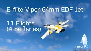 E-flite Viper 64mm EDF Jet - 11 Flights (4 batteries)