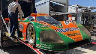 天使の咆哮 MAZDA 787B エンジン始動！　2023 鈴鹿 ファン感謝デー 搬入日