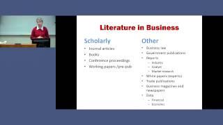 Literature Search in Business Pt 1 Types of Resources Natasha Arquello - Grad School Info Sessions