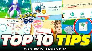 TOP 10 Tips for BEGINNERS in Pokemon GO!