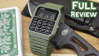 Green Casio Calculator Watch (CA53WF-3B) "Data Bank" - Full Review