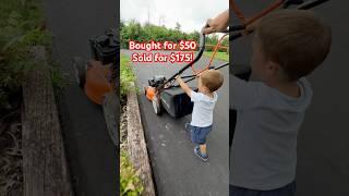$125 profit!!  #mower #lawn #lawnmower #flip #flipping #coaching #tips #tricks #fyp #mowing #sale