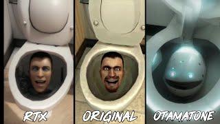 Skibidi toilet (All Episode) RTX vs ORIGINAL vs Ai Otamatone