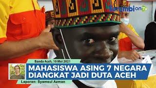 Mahasiswa Asing Tujuh Negara Bukber di Rumoh Aceh Tibang dan Diangkat Jadi Duta Aceh di Luar Negeri