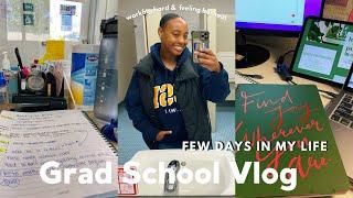 GRAD SCHOOL VLOG: Few busy days in my life, working on my thesis paper, feeling burnout + GOOD NEWS