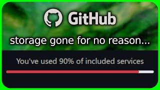 GitHub storage filled up without any codespaces. Why?