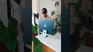 unbox my new green iMac with me ️