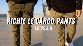 WHICH ONE IS BETTER!? RICHIE LE CARGO PANTS 1.0 vs 2.0 + SIZING TIPS!