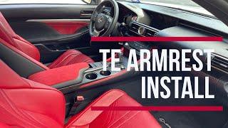 Track Edition RC F armrest (red alcantara) replacement - DIY