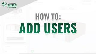 Add a User in Sensei CRM | Adding User | Sensei