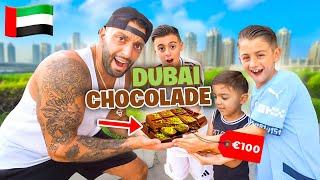 DE ORIGINELE DUBAI CHOCOLADE REEP UITTESTEN *IN DUBAI!* | LAKAP JUNIOR