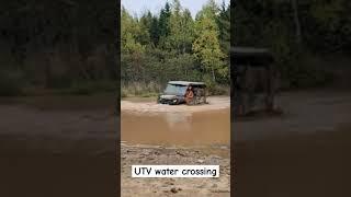 UTV crosses Deep Water Hole OFFROAD #utv #atv #offroad #atvadventure #mud #deep