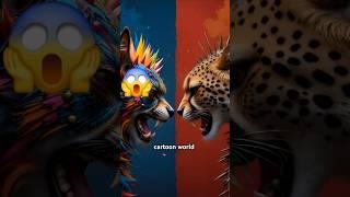 wolf and Tiger attack #animalfusion #hybrids #fusion #viral_video #creaturefusion #Cartoon#Short