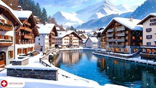 Winter has arrived in Swiss Town InterlakenSWITZERLAND _ Winter Wonderland