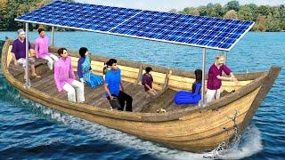 Solar Electric Boat Yatra Holiday Trip Indian Jugaad Hindi Kahaniya Hindi Moral Stories Comedy Video