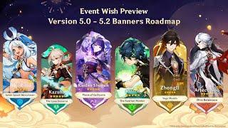 Version 5.0 to 5.2 Banners Roadmap - Mualani/Kinich/Xilonen/Mavuika (Pyro Archon) - Genshin Impact