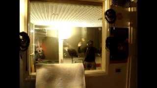 Reece recording at Gadget Studios with Producer Denis G.