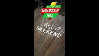 Create Restaurant Table Logo Mockup With PSD For FREE #Logo #Mockup