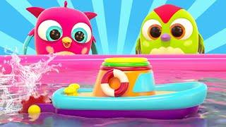  Learning videos & cartoons for babies with baby toys. Hop Hop the Owl baby cartoon