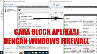 Tutorial Cara Block Aplikasi Dengan Windows Firewall