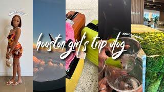 houston travel vlog — girl's trip + good eats + kamp + playground + seaside + taste & more! *LIT AF*