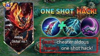 WHEN GLOBAL ALDOUS ABUSE THIS NEW ONE SHOT BUILD!!(oneshot hack! please try)