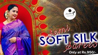 Semi Soft Silk Sarees | COD Available | Only at Rs.950/- | Diwali Collection | Sanchita