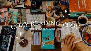 a cozy reading vlog! new reads and annotating 🫖