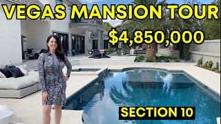 Tour A Spectacular $4,850,000 FULLY FURNISHED Las Vegas Mansion For Sale in Section 10!