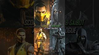 Noob Saibot and Scorpion Lines in Mk9 , Mk11 , and Mk1 khaos Reigns #mortalkombat1Havik