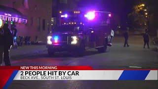 Car hits two pedestrians standing outside south St. Louis bar