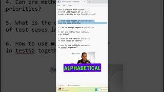 TestNG Important Questions  #seleniumcourse #java #seleniumtraining #shorts